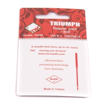 Иглы для бытовых швейных машин TRIUMPH New 130/705H Универсальные №80 (уп.5шт) (2)