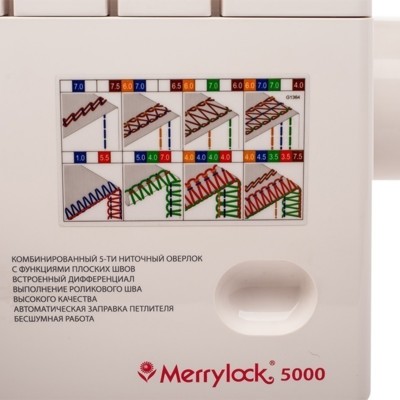 Бытовой коверлок Merrylock 5000 5-х ниточный (3)