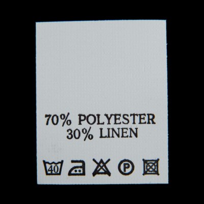 С710ПБ 70%Polyester 30%Linen - составник - белый 40С (уп 200 шт.) (0)